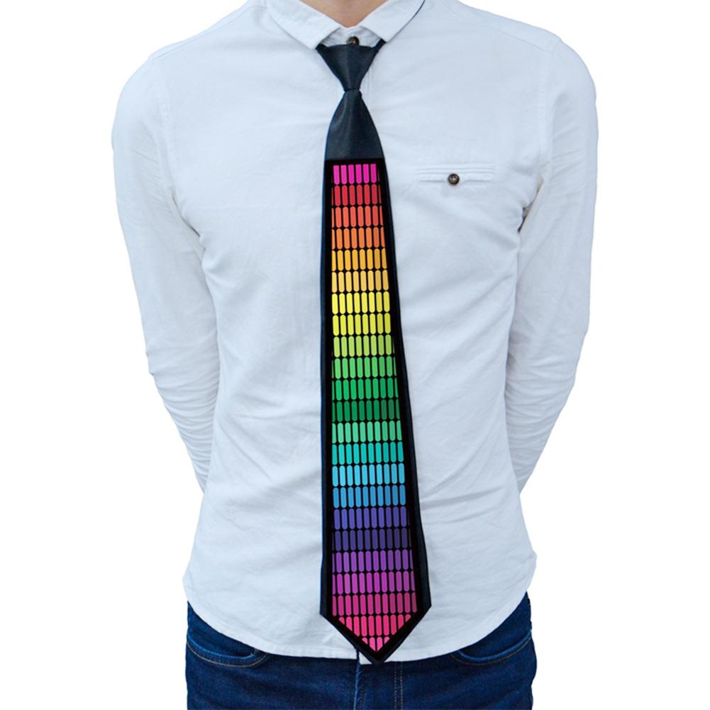 

Novelty Tie Voice Activated LED Party Favors Light Up Bow Tie Festival Party Light Necktie Musical Sound Activated Tie 4