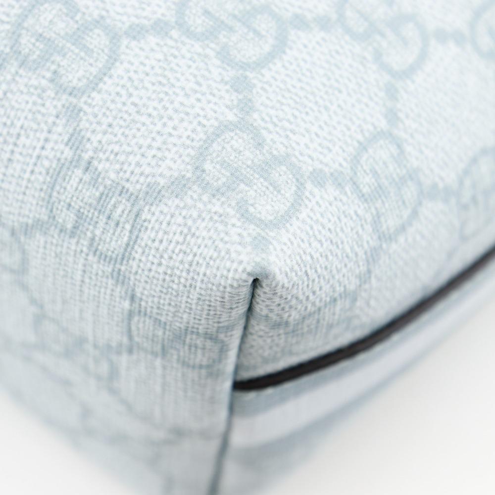 GUCCI Ophidia Super Mini Shoulder Shoulder Bag 795170 FAD09 8741 Dusty blue GG Supreme Canvas Women Used