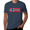 Norway Norge Flag Tshirt Work Wear Lightweight Tee