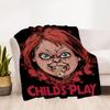 1pc Chucky Outdoor Blanket Lightweight Flannel, Soft & Warm, All Season Use for Sofa, Outdoor, Camping, Living Room, Office, Chair