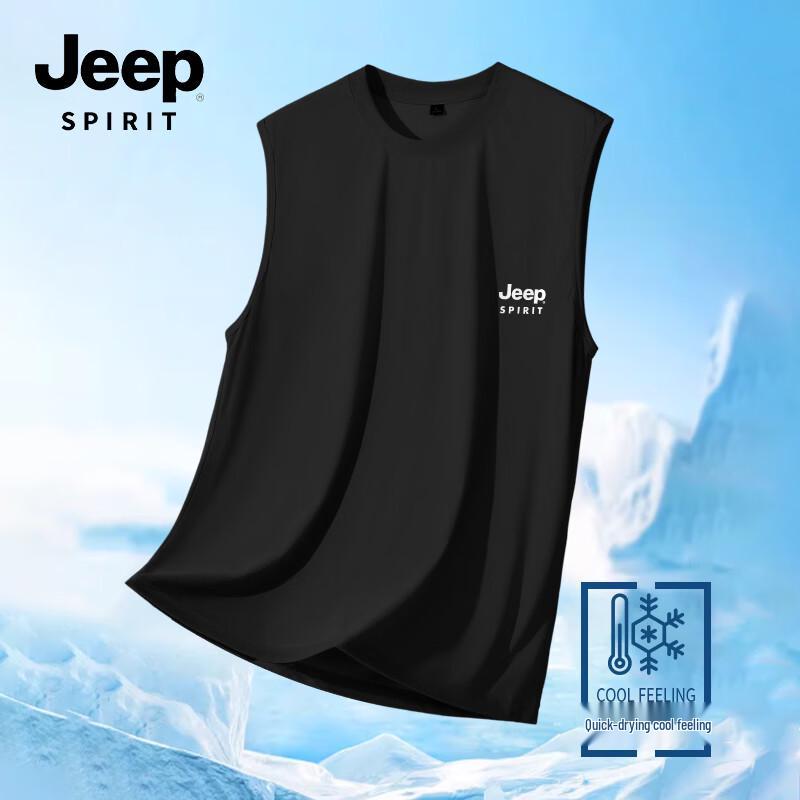 JEEP SPIRIT Men s Cool-Feel Casual Vest 3XL