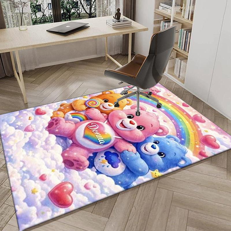 Rainbow Bears  Carpet, Chair Rug,Rug for Office Bedroom living rooms, Doormat decor Fan Gift Christmas Gift