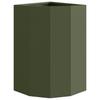 Corner Planter Olive Green 30 x 30 x 50 cm Steel