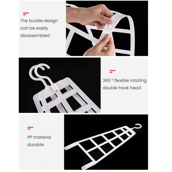 2Pcs Hanging Pillow Drying Racks Strong Load-bearing Adjustable Windproof Bedding Throw Pillows Hanger Plush Doll Dryer Rack