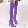 Fashion 2025 New Fashion Fall/Winter Super High Heel Stiletto Lace Up Super Long Scrub Ladies Over the Knee Boots
