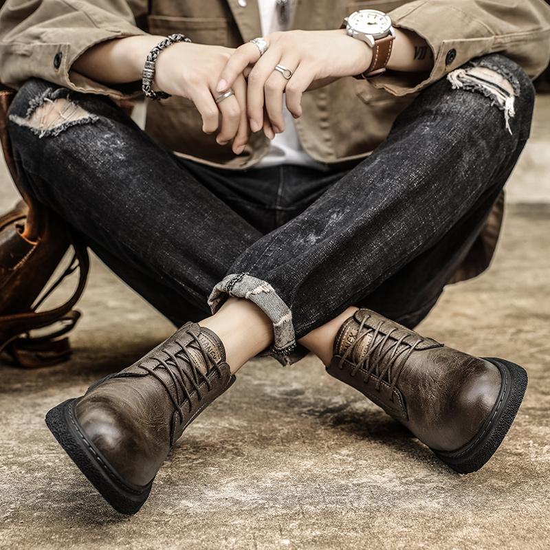 Модные мужские ботинки для ходьбы в классическом стиле — фото 3