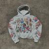 2025 American Retro Gothic Rock Letter 3D Printed Sweater Harajuku Style Hooded Loose Versatile Sweatshirt Jacket