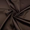 Satin Crepe Fabric, Chocolate Color