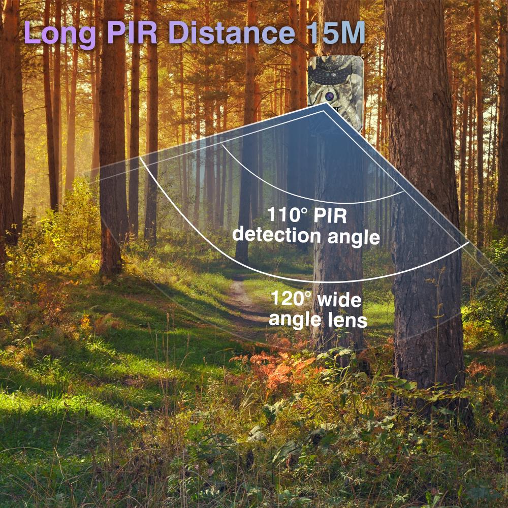 Outdoor Hunting Camera Surveillance 12MP Night Vision Trail Cameras Waterproof Wildlife Surveillance Camera with Infrared Light