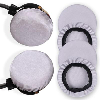 Star Baby Fone de ouvido Capa de almofada de ouvido para fones de ouvido 2 pares conjunto lavável (Branco M)