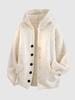 Men's Hooded Knit Cardigan - Heavyweight, Loose, Casual Style for Autumn/Winter