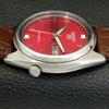 VINTAGE SEIKO 5 AUTOMATIC 7009A JAPAN MENS RED COLOR DIAL WATCH A701278-5 R206a-a701278