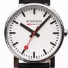Used MONDAINE Swiss National Railways Official Men's Watch White Dial Quartz Popular