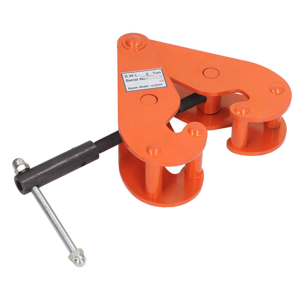 2T 4400LBS Vertical Beam Clamp Alloy Steel Heavy Duty Beam Lifting Clamp for Factories Mines Highways
