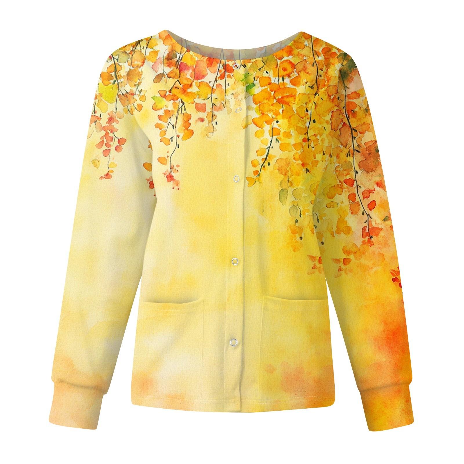 

Женское модное однобортное платье с длинными рукавами и воротником-стойкой с цветочным принтом XL жёлтый