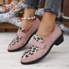 Fashion Women Shoes Leopard Splicing Flat Casual Shoes Brand Slip On Loafers Vulcanized Shoes Walking Single Sneakers Women 2025