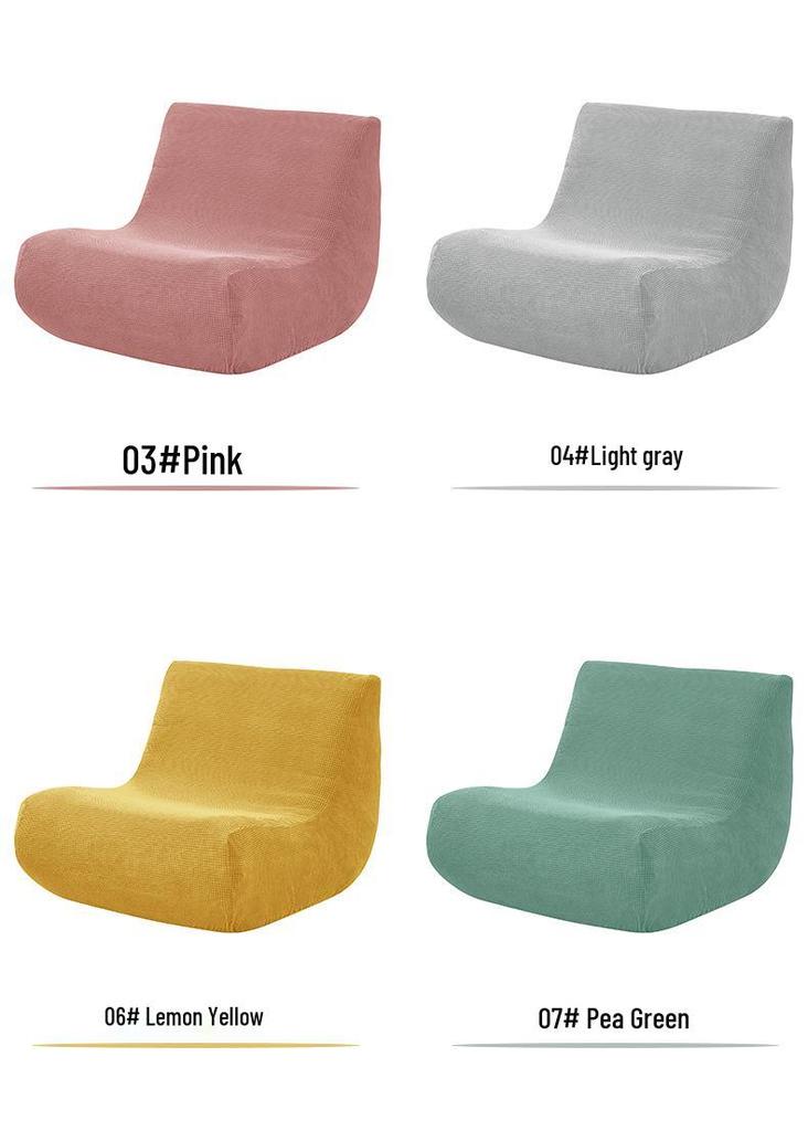 Thickened Corn Kernel Pattern Fully Enclosed Caterpillar Sofa Cover for Single Lazy Chair