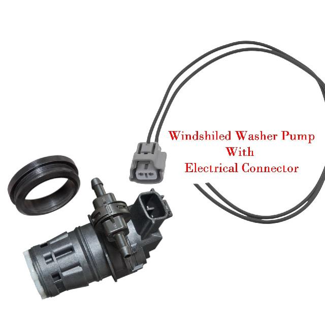 Windshield Washer Pump + Connector For Acura Honda 2007-