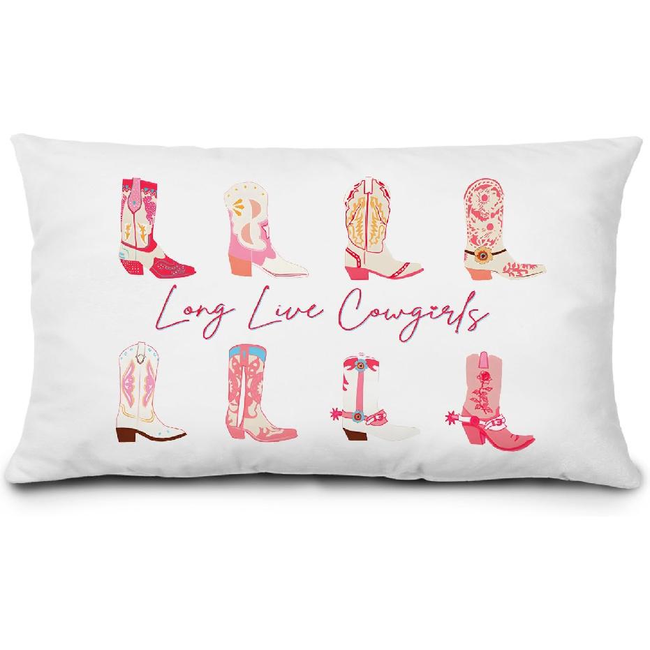 Preppy Lucky 8 Ball Pillow Covers 12x20, Pink and Black Room Decor, Funky Retro 8 Ball Y2k Aesthetic Lumbar Throw Pillow Covers for Girls Bedroom