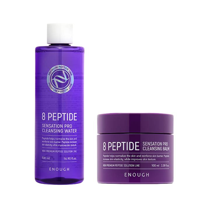 Enough 8 Peptide Cleansing Line (Water 500ml / Oil 200ml / Balm 100ml / Milk 300ml) (17 Options)
