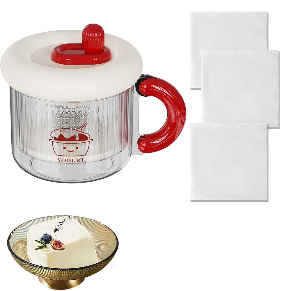 Fine Mesh Greek Yogurt Strainer Reusable Whey Separator Homemade Yogurt Filter Household