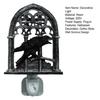 Gothic Crow Sconce Church Arch Light-Up Wall Decoration Sconce with Lighted Candle for Living Room Kitchen Dining Room Halloween Decor