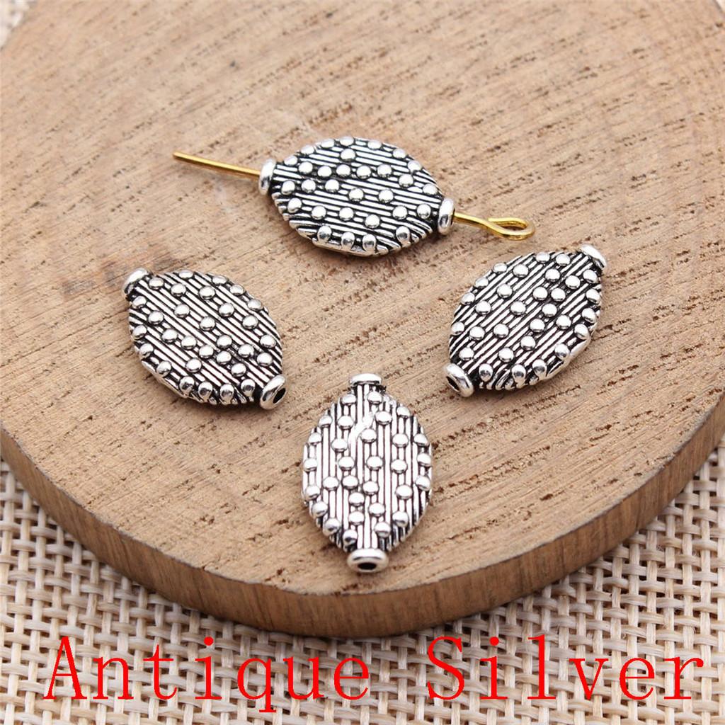 Charms Piatto Torsione Foro Grande Perline Sfuse Per Braccialetto Collana Gioielli Fabbricazione Componenti