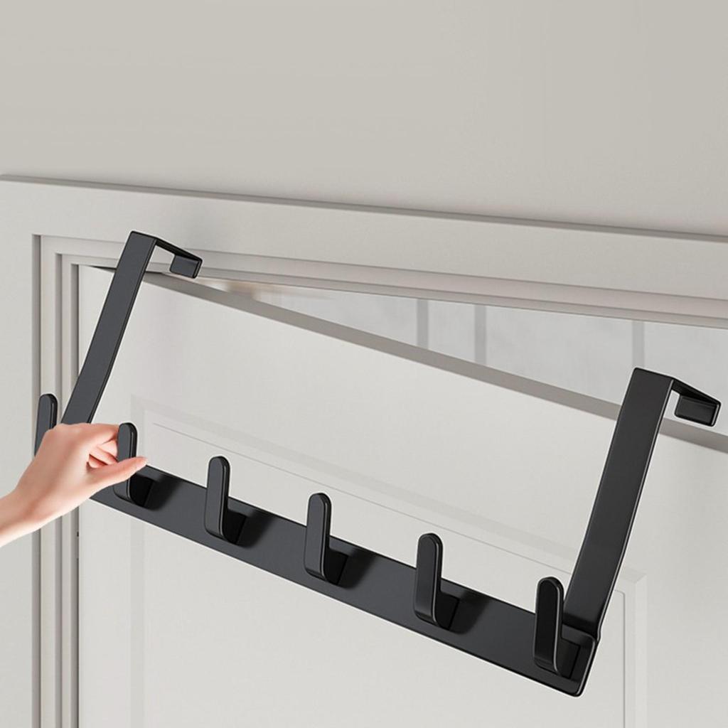 Over door Coat Rack Scratch Resistance Anti Slip for Bedroom Office Wall