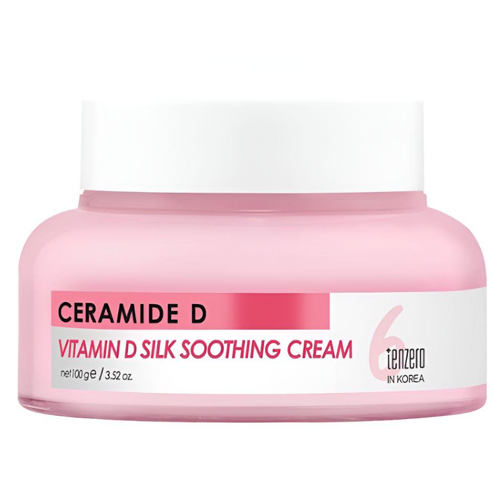 TENZERO Ceramide Vitamin D Silk Soothing Cream Skin Barrier Repair Hydrating Face Cream 100g