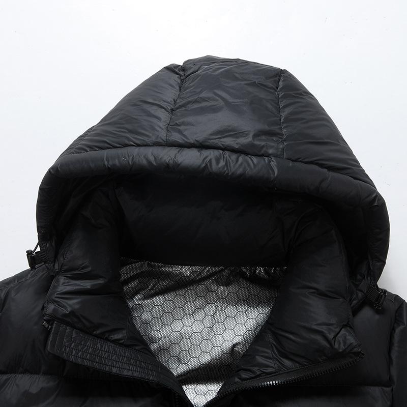 2025 Down Jacket Men's and Women's Winter Couple Loose Warm White Duck Down Hooded Thickened Warm Jacket