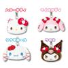 Hatayama Shoji Sanrio Face Reel Pass Winter IC Card Cute H11 x W13cm Case, Character, Holder, Commuter/School Purse, Kuromi, Approx.