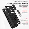 For Xiaomi Redmi 10A Redmi 9C Armor Phone Case Camera Lens Protection Metal Ring Stand Shockproof Case