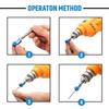 3PC Universal 1/4 Batch Head Colored Magnetic Coil Metal Screwdriver Head Positioning Magnetizer Electric Tool Accessory Set