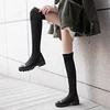 Autumn Winter Women's High-quality Shoes Elastic Material Platform Women's Boots New Knee Boots High Boots with Height