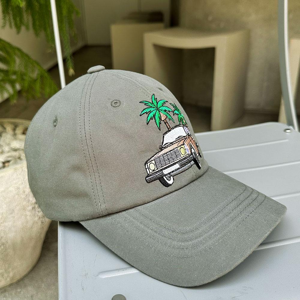 Aendeussiyu Car Embroidery Ball Cap-Grey Jcp0010