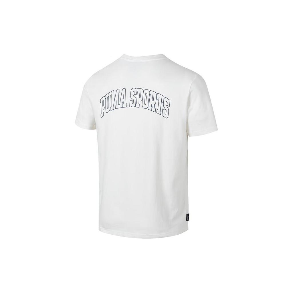 Puma Logo Sports T-shirt 'White' Men's 630353-65
