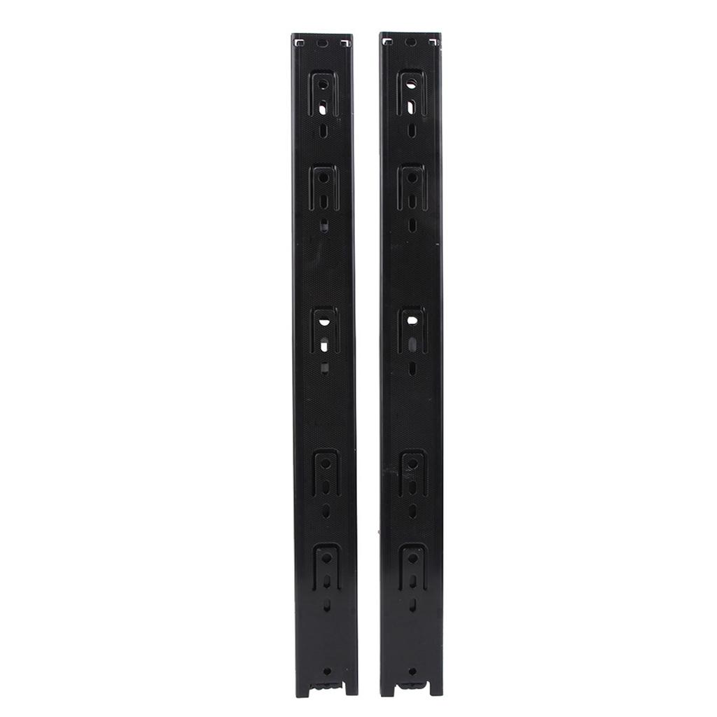 1 Pair 18 Inch   Bearing Cabinet Drawer Slider Runner Steel Slide Rails