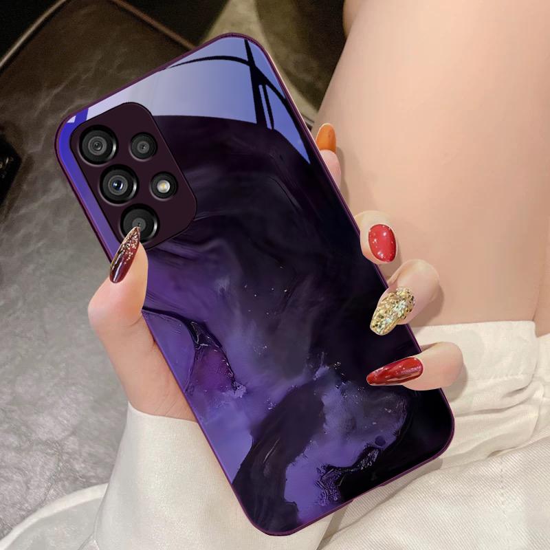 

Геометричний градієнт для Samsung Galaxy S10 4G S20 11E 30 S21 21 22 S24 Fe Pro S23 S25 Ultra 5G S9 Загартоване скло Чохол для телефону For Samsung S24 FE