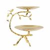 Double Layer Fruit Tray Electroplated