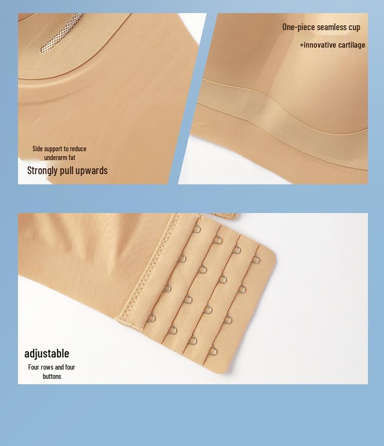 Ultra-Thin Seamless Rabbit Ear Women's Full Cup Lift Shaping Underwear