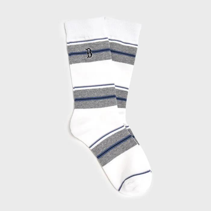 MLB Striped High Socks BOS (White)