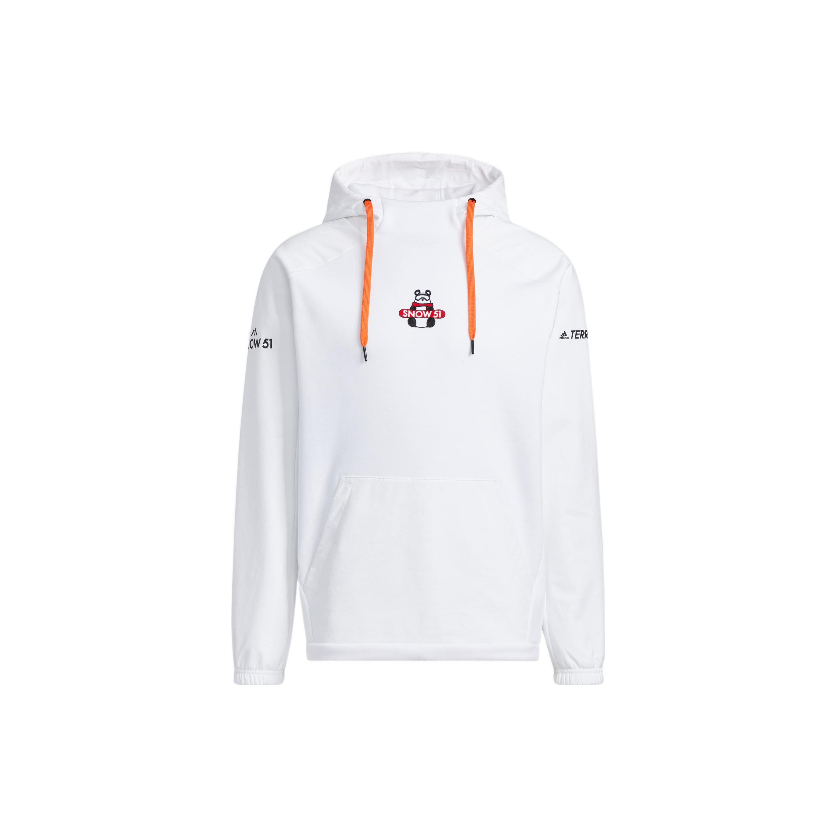 Толстовки Adidas Унисекс Белые С капюшоном Средняя Обычная IC8172 XL