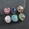 Handmade Ceramic Beads: Irregular, Windmill Design for DIY Necklace and Jewelry Making