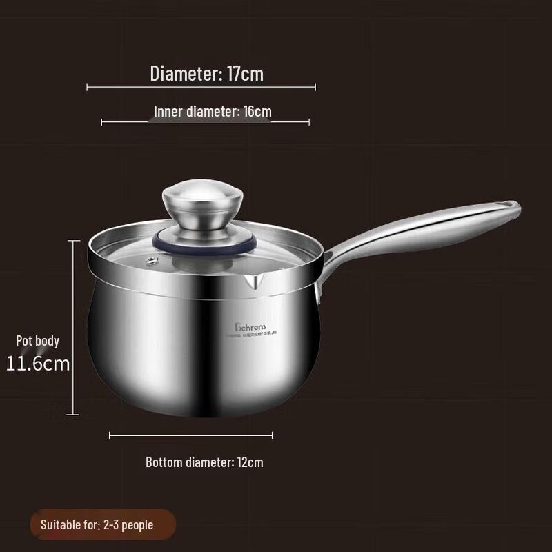 Berens 16cm 3-Ply Stainless Steel Milk Pot
