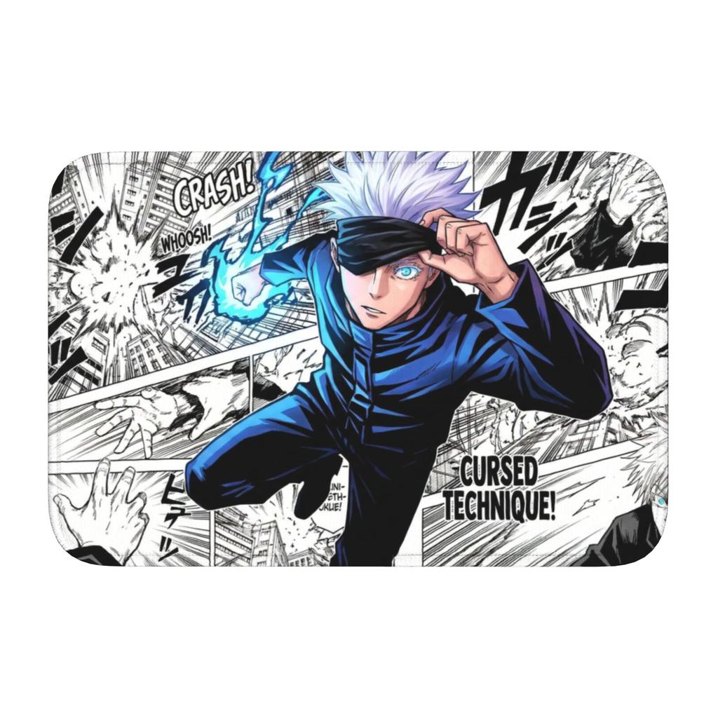 Custom S-Satorues G-Gojoes Doormat Non-Slip Entrance Welcome Kitchen Bath Floor Door Mat Toilet Living Room Carpet Rug