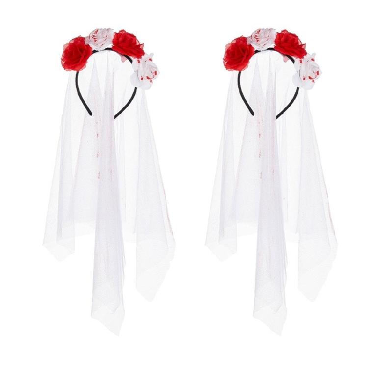 Stylish Headbands Beautiful Halloween Headdress Ornament Stylish Rose Headpiece for Party Dress Up