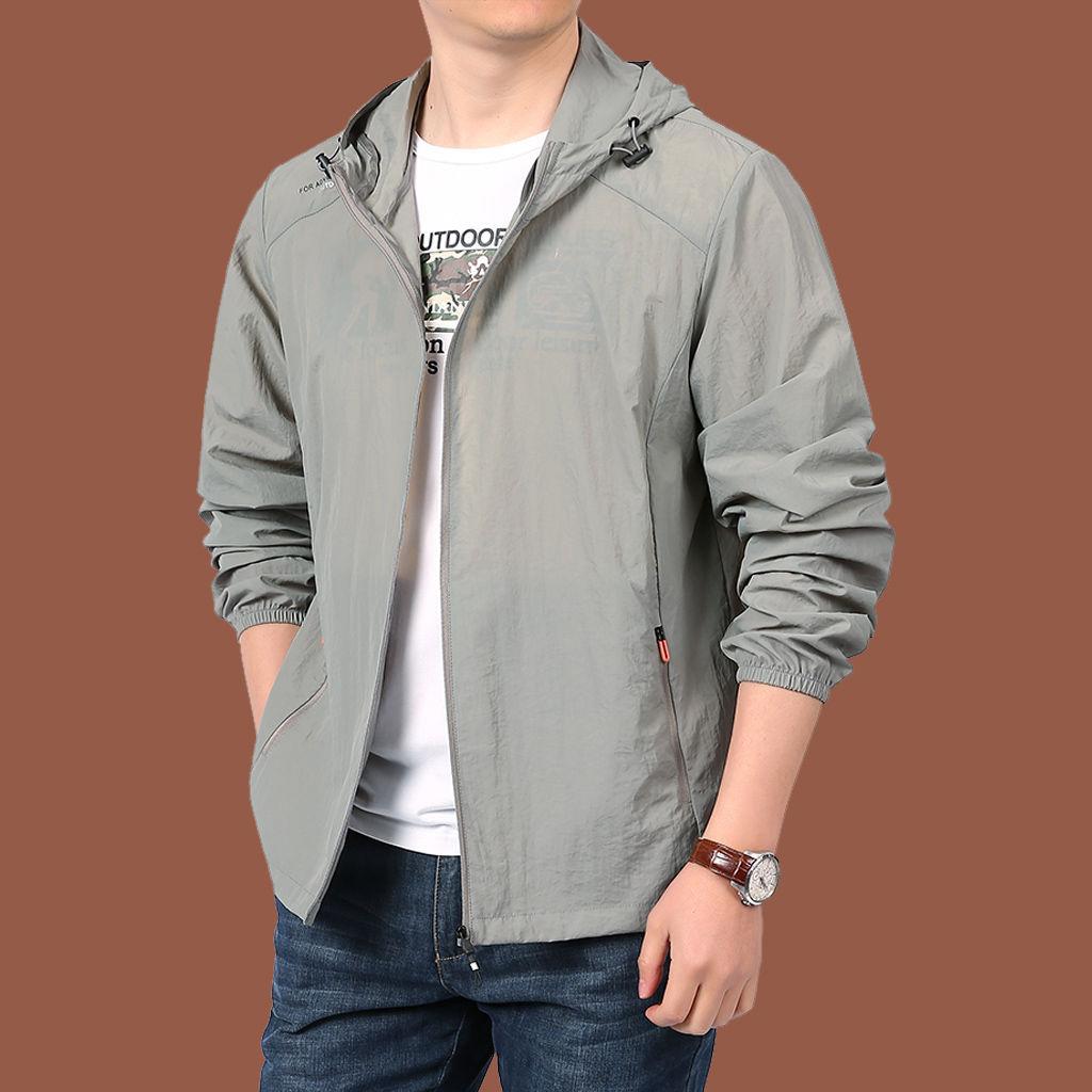 UPF50+ Thin Ice Silk Sun Protection Jacket for Men and Women Summer Sports UV Protection Skin Clothing Breathable M-5XL