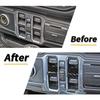 For 18- Jeep Wrangler JL ABS Carbon Car Window Lift Switch Button Cover Trim