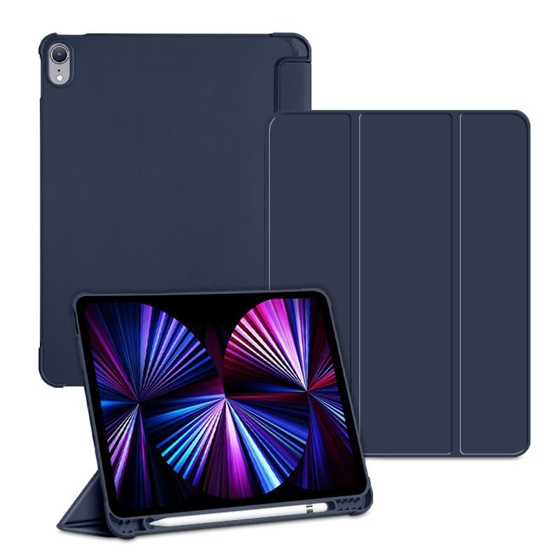 For iPad A16 Case 11th 10th Gen Mini 6 7 For iPad Air 4/5 11 M2/M3/M4 10.9 Shock Case with Side Pencil Holder 3-Fold Cover