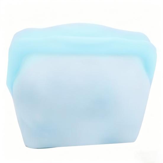 

Silicone Storage Bag Leak-Proof Upright Freezer Bag Prevent Odor Transfer Bag Reusable Thick Tear-Resistant Food Storage Bag S синій